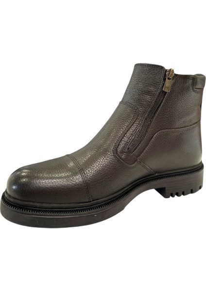 23 05 110M 25992 Hakkiki Deri Klasik Kürklü Bot Kahverengi modelleri