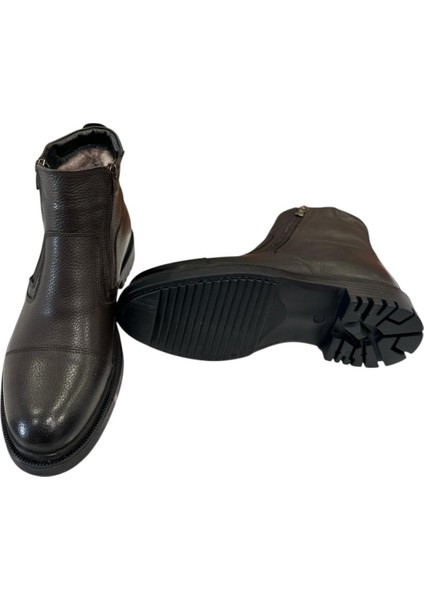 23 05 110M 25992 Hakkiki Deri Klasik Kürklü Bot Kahverengi indirimleri