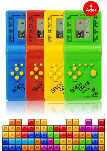 Nostaljik El Atarisi Tetris 4 Adet