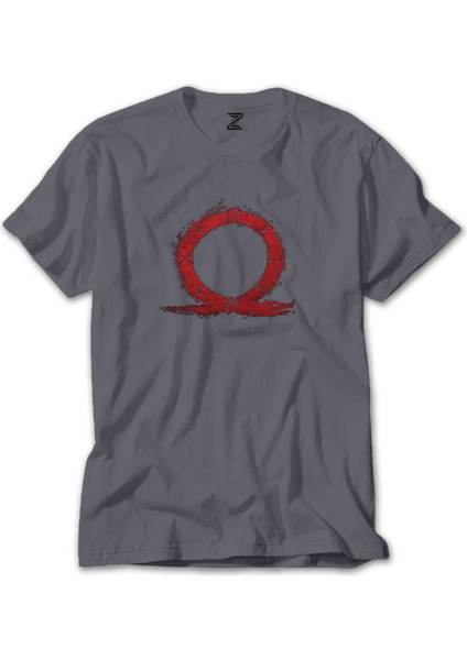 God Of War Ragnarok Red Omega Gri Tişört