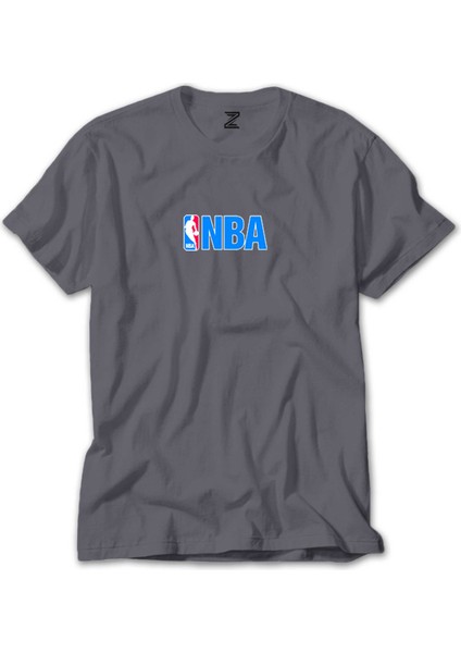 Nba Logo Gri Tişört