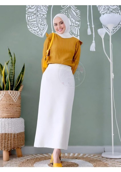 Büyük Beden Scuba Kumaş Tesettür Kalem Etek fiyatları