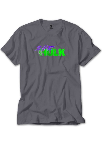 She Hulk Logo Gri Tişört