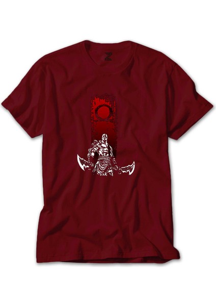 God Of War Kratos Logo Kırmızı Tişört