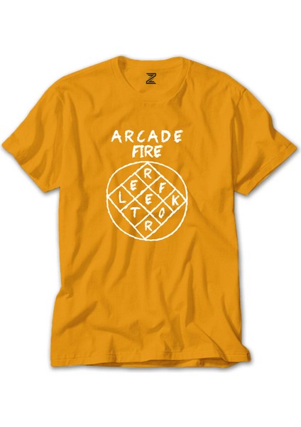 Arcade Fire Reflektor Sarı Tişört