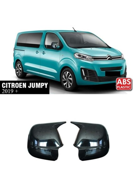 Citroen Jumpy 19+ Yasara Ayna Kapak Parlak Siyah Sağ Sol Takım
