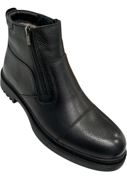 23 05 110M 25992 Hakkiki Deri Klasik Kürklü Bot Siyah fiyatları