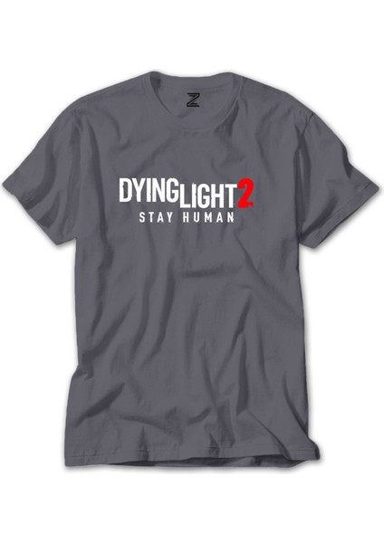 Dying Light Logo Gri Tişört