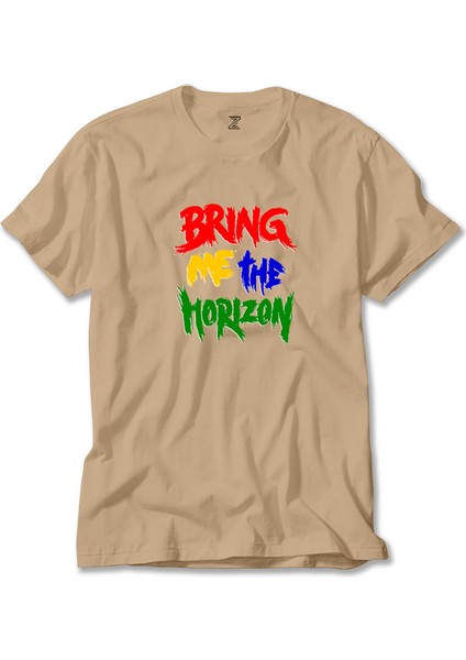 Bring Me The Horizon Rainbow Krem Tişört