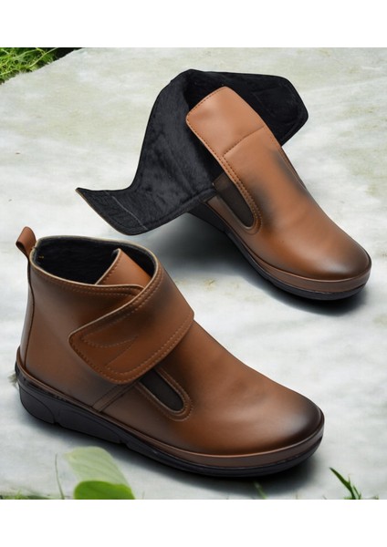 140 Ortopedik Taban Cırtlı Siyah Anne Botu Kadın Bot Postal Çizme fiyatları