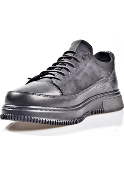 24 04 80M 1502 Hakkiki Deri Ayakkabı Siyah modelleri