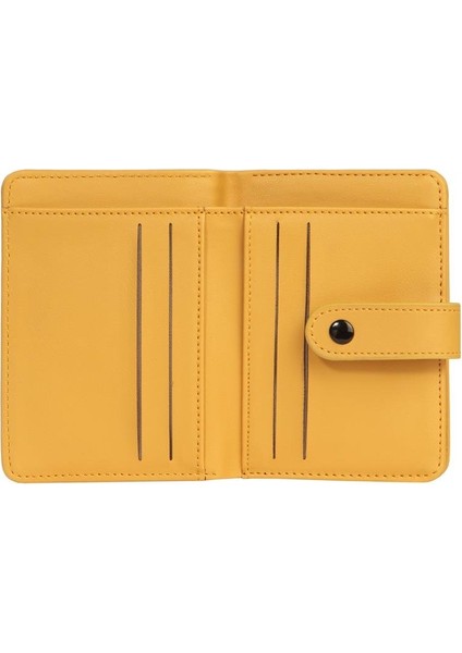 Kadın Mini Boy Çıt Çıt Detaylı Cüzdan – 65315 - Hardal modelleri