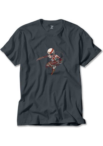 God Of War Kratos Cartoon Füme Tişört