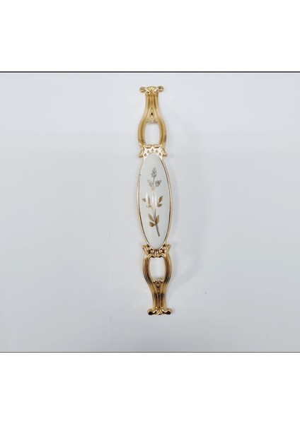 Zümre 128 mm Metal Gold Kasa Beyaz Yaprak Desenli / 5 Adet fırsatları