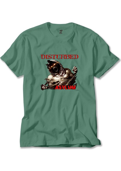 Disturbed Asylum Yeşil Tişört