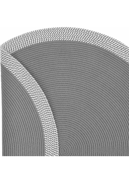 Cool Halı luke 876 Gri Yuvarlak Halı Dekoratif Antre Hol Halısı Mutfak Halısı Hasır Balkon Halısı Banyo Halısı fırsatları