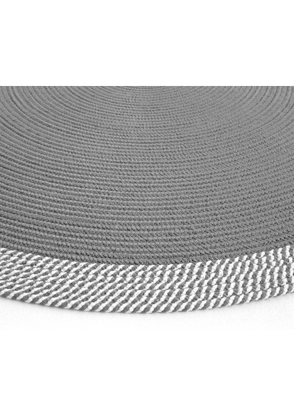 Cool Halı luke 876 Gri Yuvarlak Halı Dekoratif Antre Hol Halısı Mutfak Halısı Hasır Balkon Halısı Banyo Halısı indirimleri