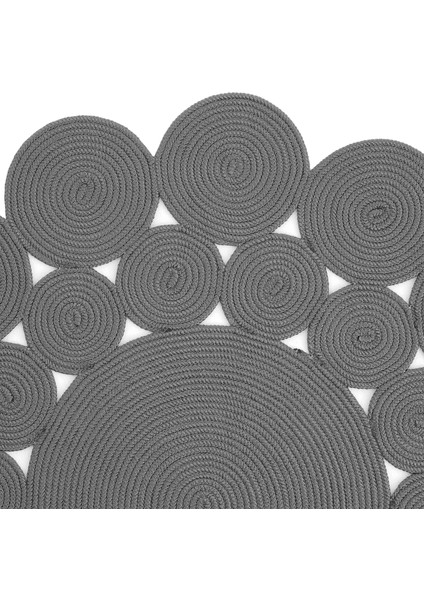 Cool Halı luke 505 Gri Yuvarlak Halı Dekoratif Antre Hol Halısı Mutfak Halısı Hasır Balkon Halısı Banyo Halısı modelleri