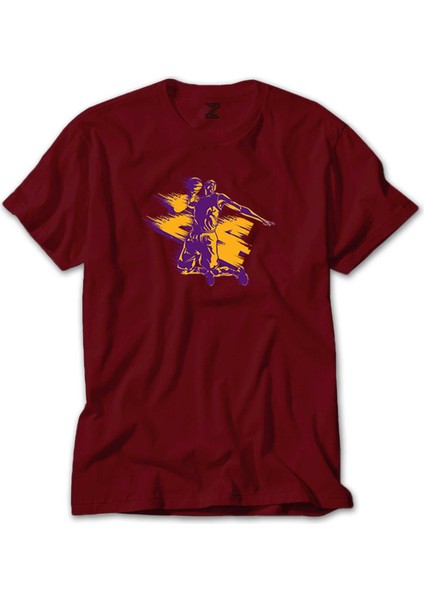 Kobe Bryant Silhouette Kırmızı Tişört