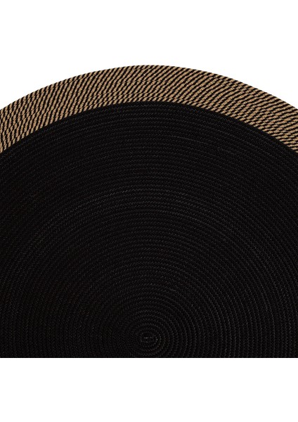 Cool Halı luke 873 Siyah Yuvarlak Halı Dekoratif Antre Halısı Mutfak Halısı Hasır Balkon Halısı Banyo Halısı modelleri