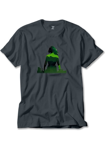 She Hulk City Füme Tişört