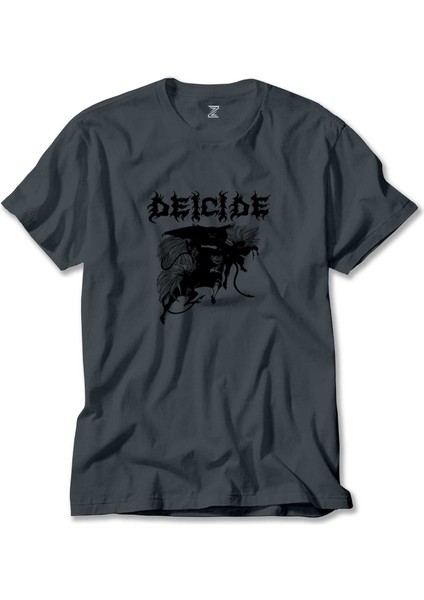 Deicide Band Metal Slayer Füme Tişört