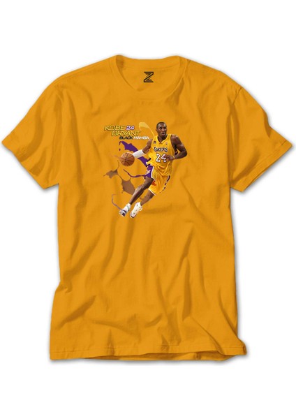 Kobe Bryant 24 Yellow Mamba Sarı Tişört