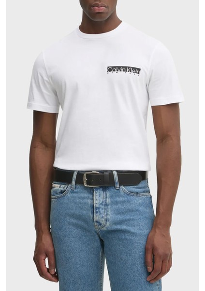 Pamuklu Regular Fit Bisiklet Yaka Logolu T Shirt K10K113800YAF Erkek T Shirt K10K113800 Yaf