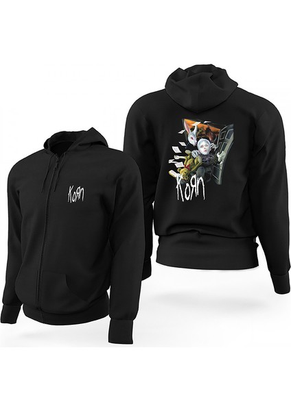 Korn See You On The Other Side 2 Siyah Fermuarlı Limited Edition Kapşonlu Sweatshirt