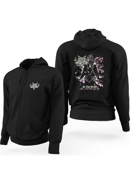 Dark Funeral In The Sign Siyah Fermuarlı Limited Edition Kapşonlu Sweatshirt