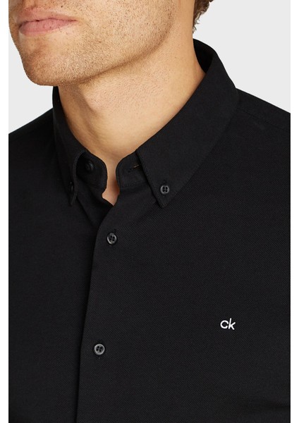 Calvin Klein Pamuklu Regular Fit Logolu Gömlek K10K113311BEH Erkek Gömlek K10K113311 Beh