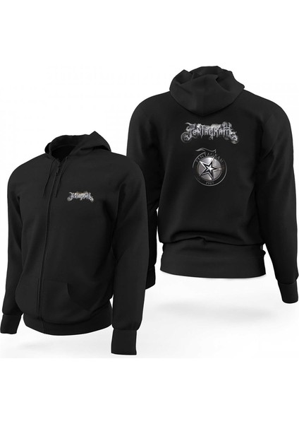Pentagram 1987 Siyah Fermuarlı Limited Edition Kapşonlu Sweatshirt
