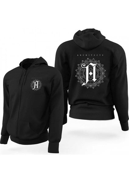 Architects Lost Together Lost Forever Siyah Fermuarlı Limited Edition Kapşonlu Sweatshirt