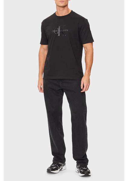 Pamuklu Regular Fit Bisiklet Yaka Parlak Logolu T Shirt J30J327109BEH Erkek T Shirt J30J327109 Beh modelleri