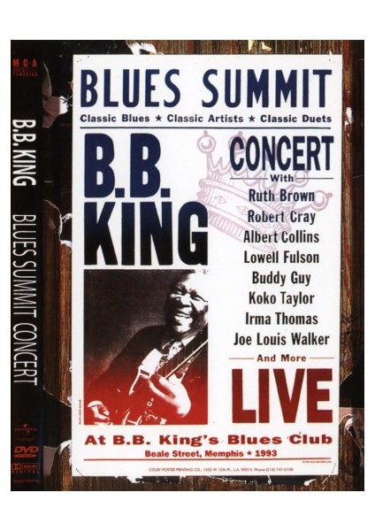 B.b. King – Blues Summit Concert (Dvd)