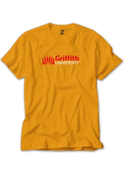 Griffith University Red Logo Sarı Tişört
