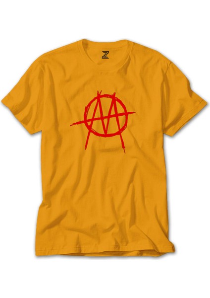 Marilyn Manson Ministry Red Logo Sarı Tişört