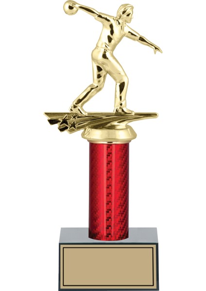 Bowling Erkek Figürlü Kupa-Okul Kupası-Ödül Kupası-Turnuva Kupası 28 cm