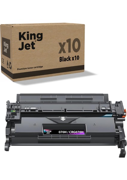 Kingjet® 070H / CRG-070H 10'lu Paket - Canon Uyumlu Çipli Muadil Toner