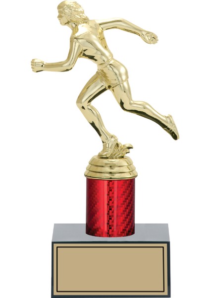 Atletizm Kadın Figürlü Kupa-Okul Kupası-Ödül Kupası-Turnuva Kupası 23CM