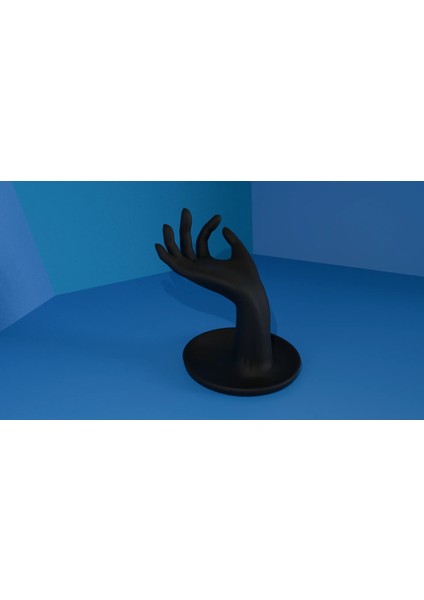 18 cm Dekoratif Siyah El Takı Mankeni, Yüzük Kolye Küpe, Bileklik, Ürün Sergileme Standı, Organizer modelleri