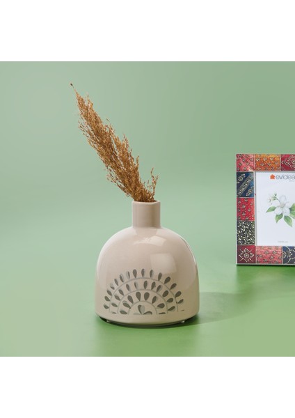 Deco Butas Vazo - Bej - 18X20 cm