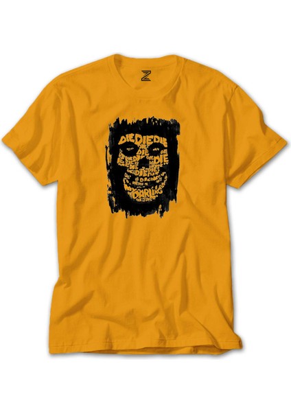 Misfits Die Die My Darling Sarı Tişört