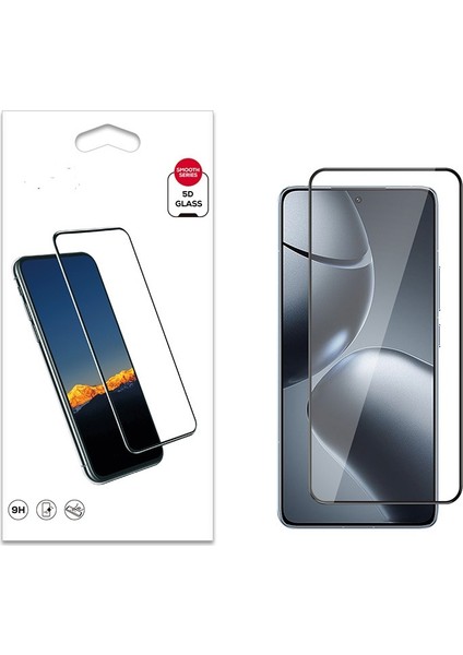 Xiaomi 14T Pro Kenarları Kırılmaya Dayanıklı Cam Ekran Koruyucu