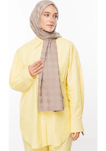 Ipeksi Jakar Şal Kaz Ayağı Desen