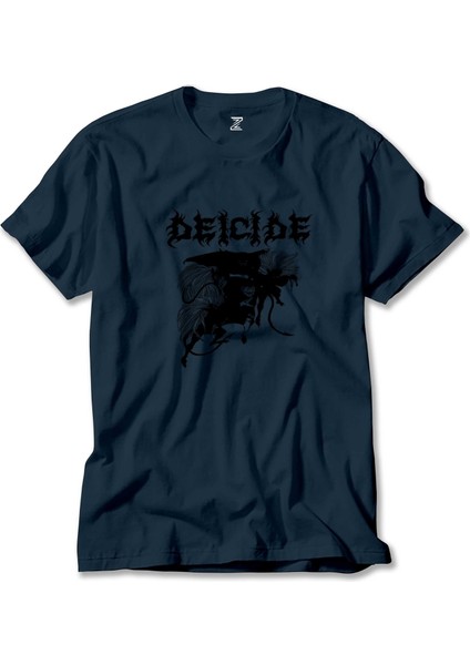 Deicide Band Metal Slayer Lacivert Tişört