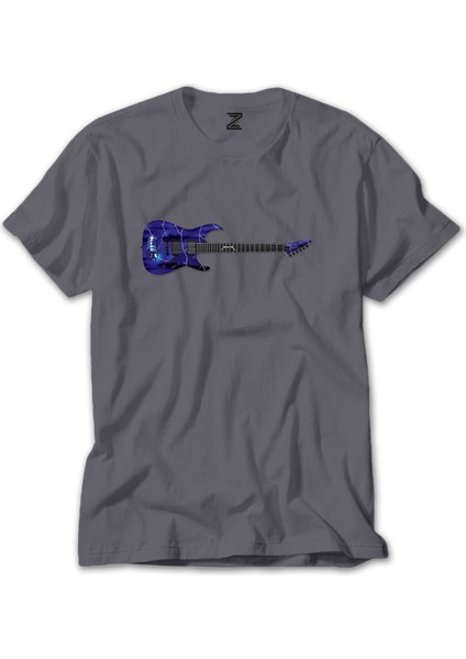 Metallica Ride The Lightning Guitar Gri Tişört