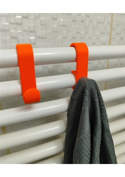 Havlupan Askısı Havlu Askılık 4 Adet Turuncu Renk
