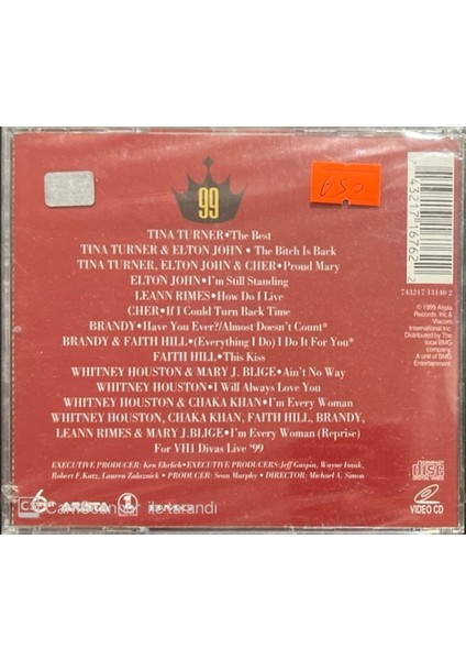 Divas Live '99 Açılmamış Jelatininde CD fiyatları