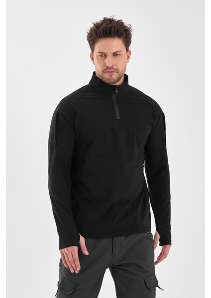 Erkek Outdoor Sporlikra Kumaş Taktik Sweat Spor Tactical Sivit